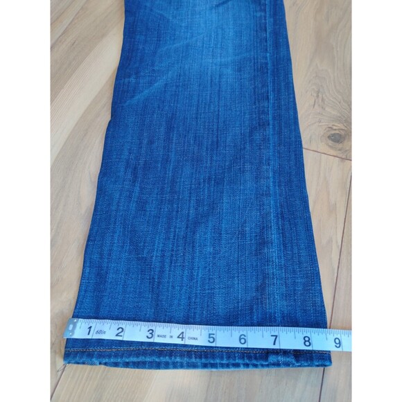 Hudson Jeans Mens 31x28 Blue Barton Relax Straight Button Fly Stretch Med Denim - Picture 13 of 13